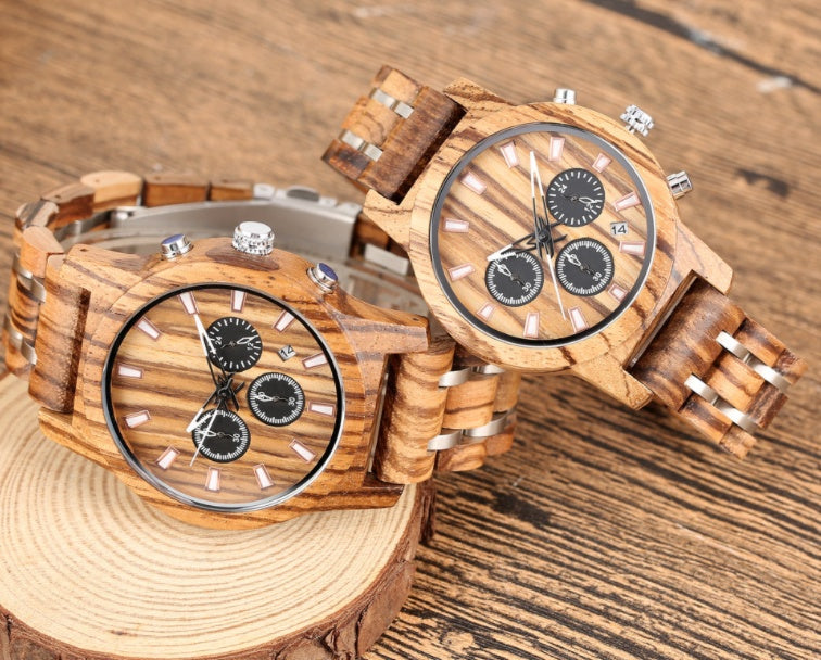 Wooden quartz watch fashion couple Watch
