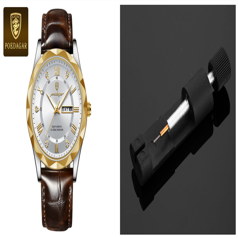 Leather Belt Men's Luxury Fashion Quartz Wrist Watch