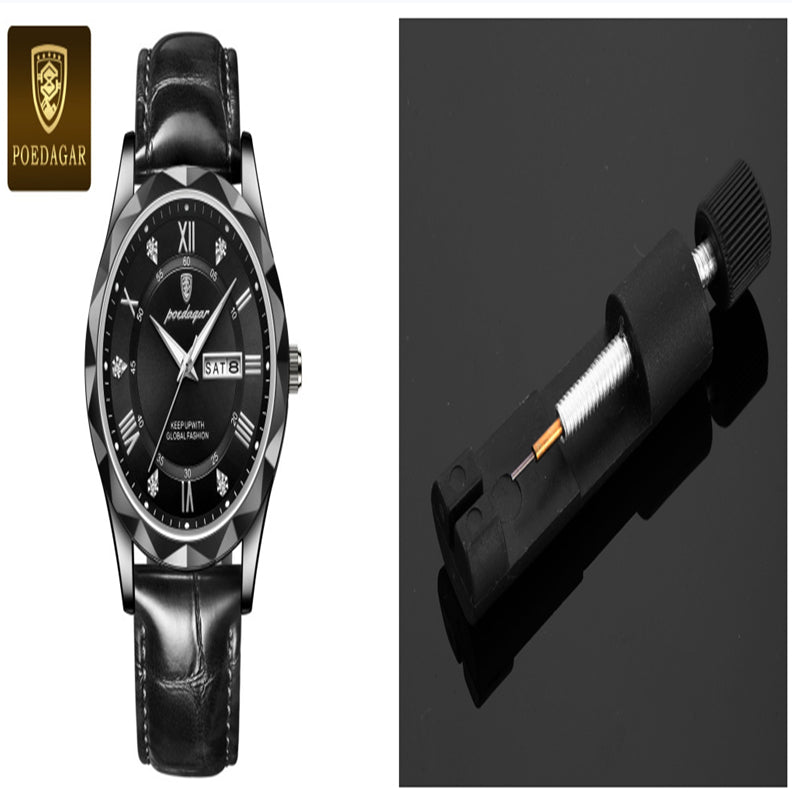 Leather Belt Men's Luxury Fashion Quartz Wrist Watch