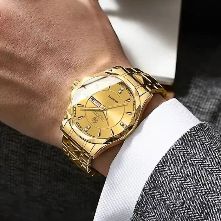 Binbond 5552 B5552 Model Luxury Gold Men Stainless Steel