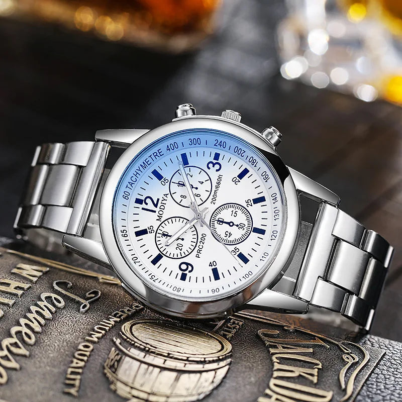 Dropshipping Men's Stainless Steel Band Quartz Watch