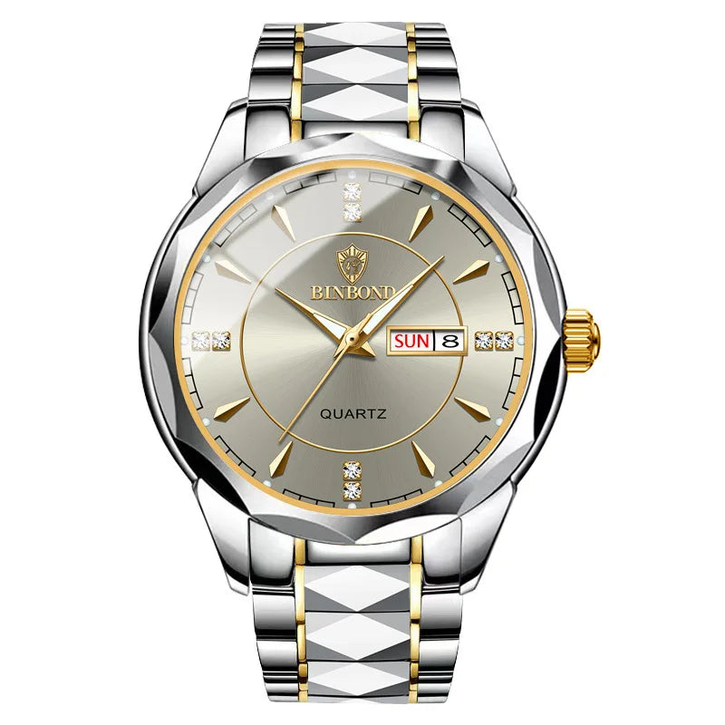 Binbond 5552 B5552 Model Luxury Gold Men Stainless Steel