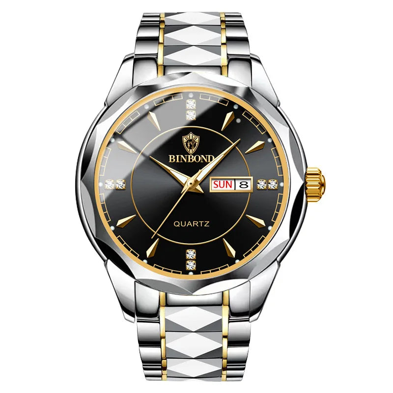 Binbond 5552 B5552 Model Luxury Gold Men Stainless Steel