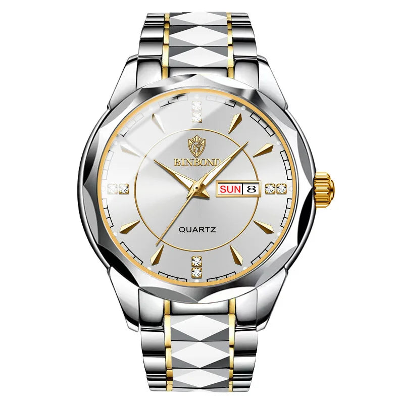 Binbond 5552 B5552 Model Luxury Gold Men Stainless Steel