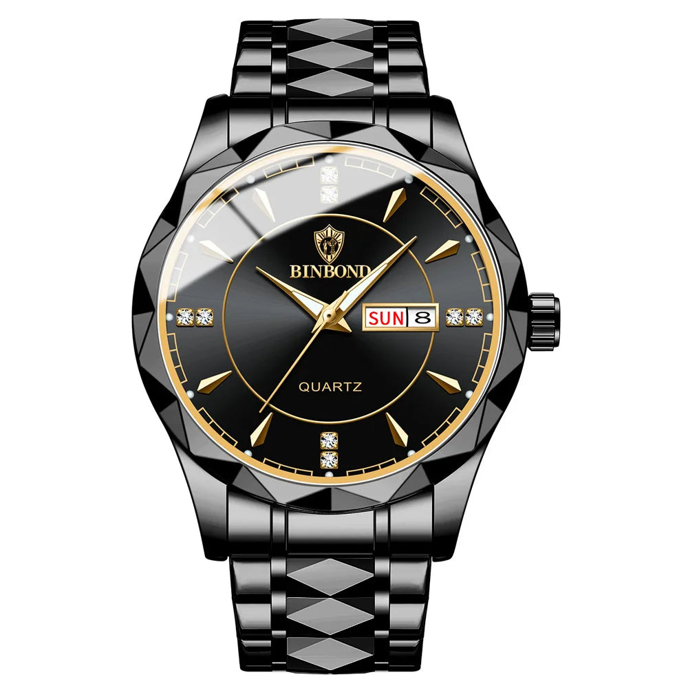 Binbond 5552 B5552 Model Luxury Gold Men Stainless Steel