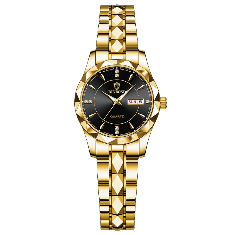 Binbond 5552 B5552 Model Luxury Gold Men Stainless Steel