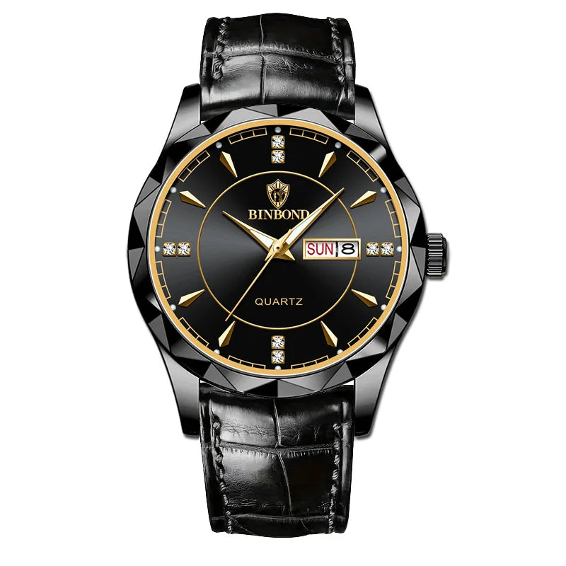 Binbond 5552 B5552 Model Luxury Gold Men Stainless Steel