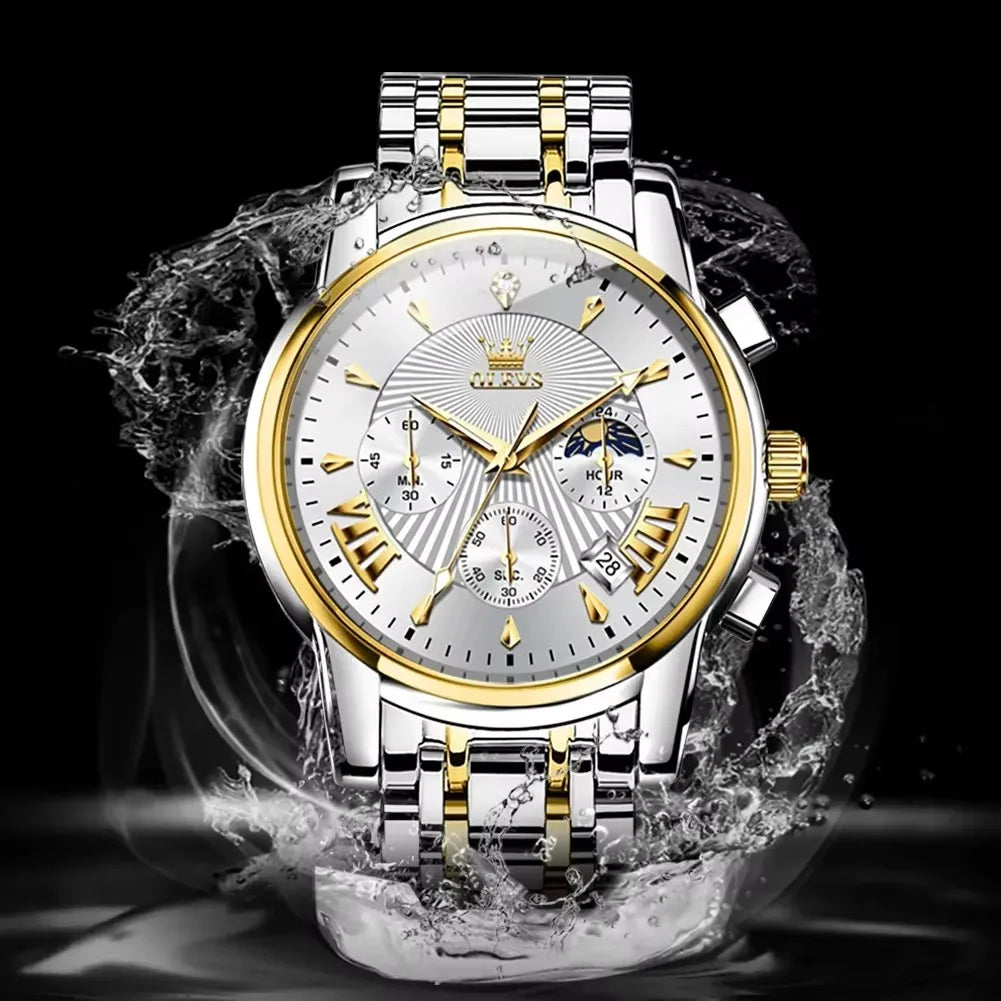 OLEVS Automatic Quartz Watches Men