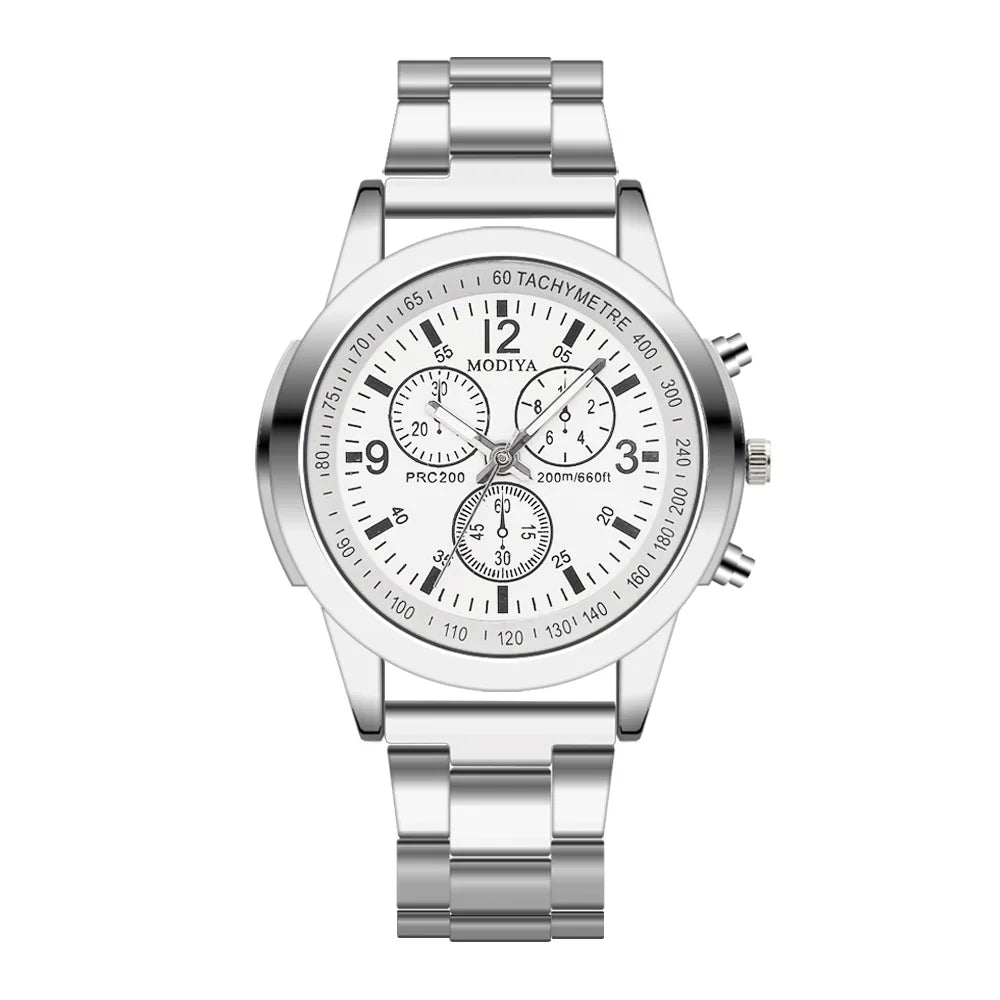 Dropshipping Men's Stainless Steel Band Quartz Watch