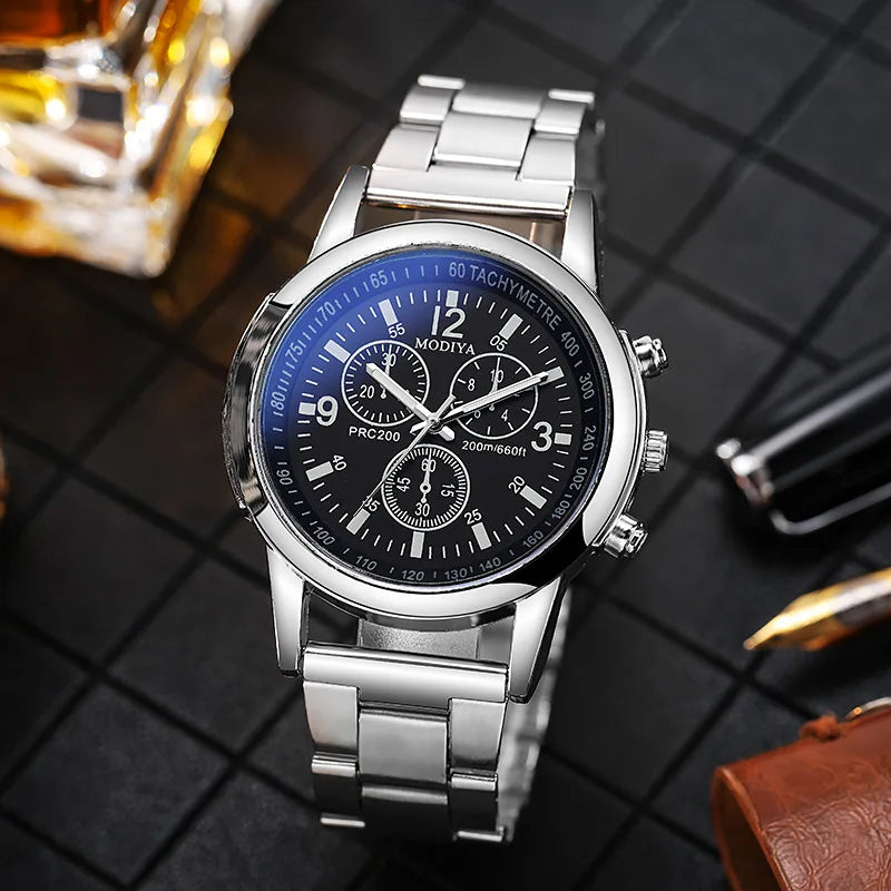 Dropshipping Men's Stainless Steel Band Quartz Watch