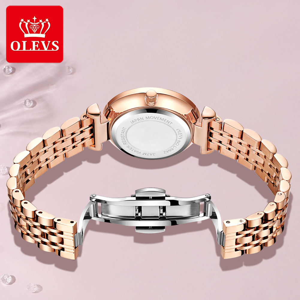 Olevs Fashion Casual Luxury Watch Women Waterproof