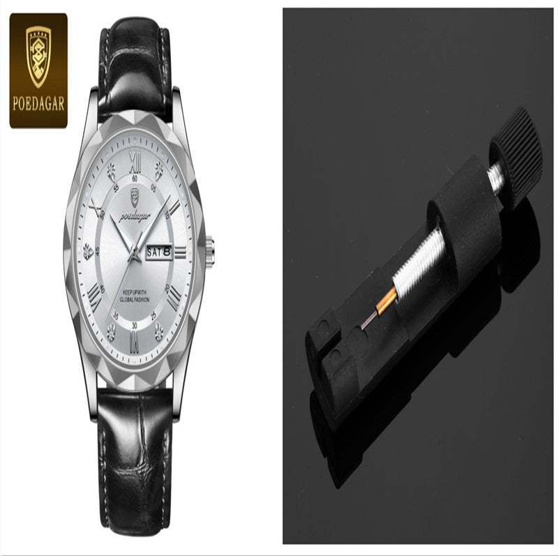 Leather Belt Men's Luxury Fashion Quartz Wrist Watch