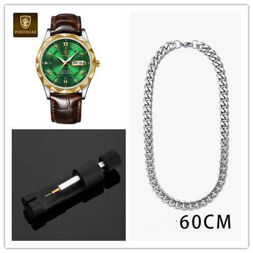 Leather Belt Men's Luxury Fashion Quartz Wrist Watch